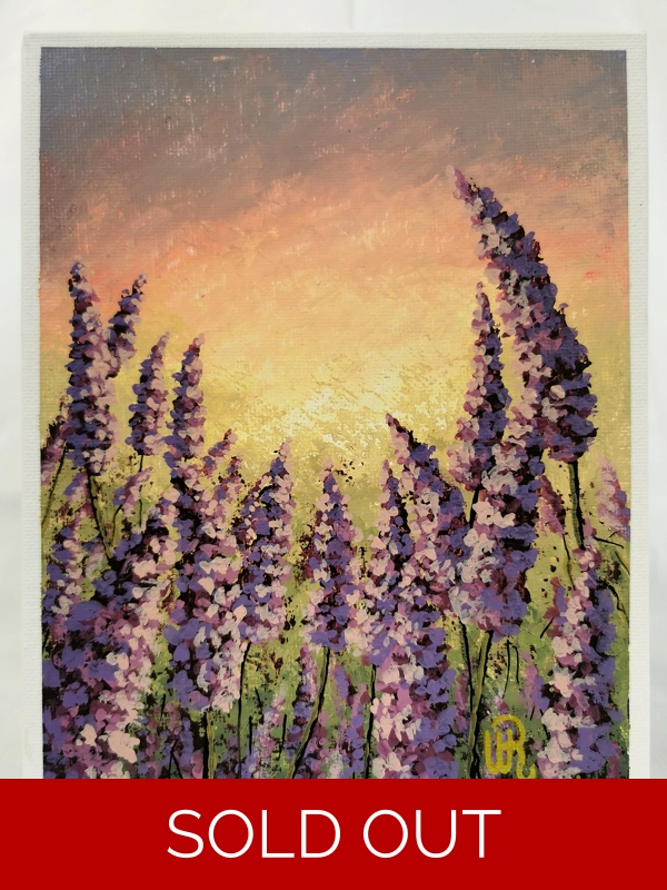 Wild Sunrise, Original Acrylic Painting